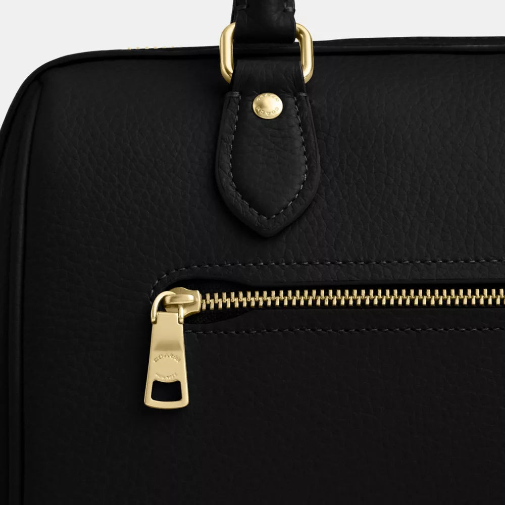 Rowan Satchel Bag - Gold/Black