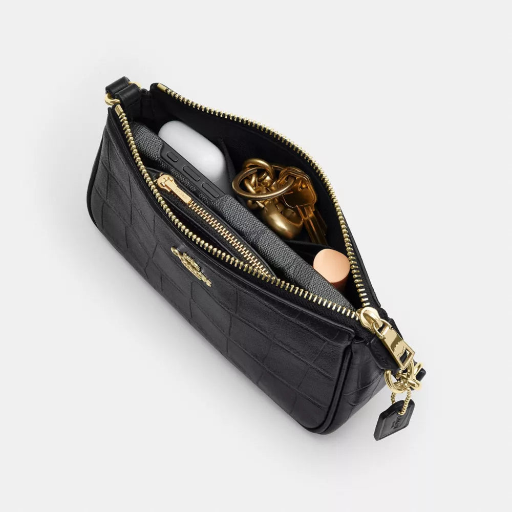 Nolita 19 - Embossed Crocodile/Gold/Black