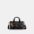 Explorer Duffle Bag 28 In Signature Canvas With Patches - Signature Canvas/Sv/Walnut/Black