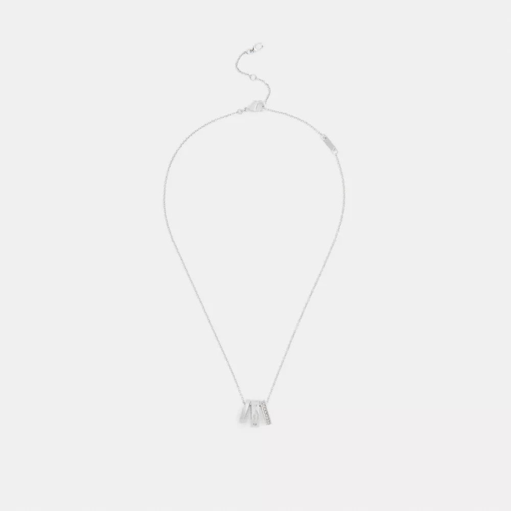 Repeated C Rondelle Necklace - Silver