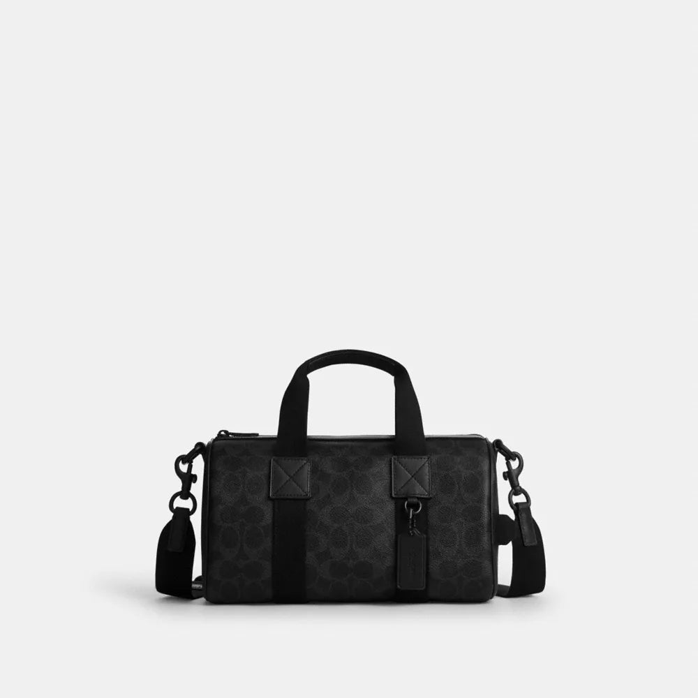 Explorer Duffle Bag 28 In Signature Canvas - Signature Canvas/Matte Black/Black Signature
