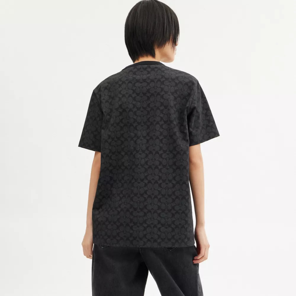 Signature T-Shirt - Cotton/Charcoal Signature