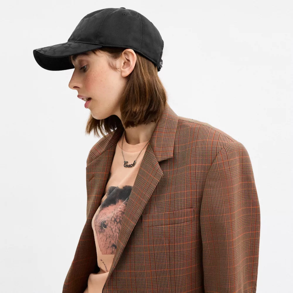 Tonal Signature Baseball Hat - Black