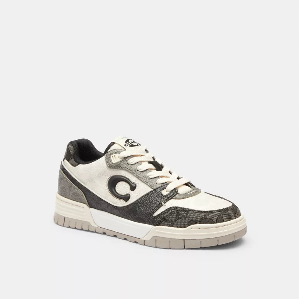 Soho Sneaker In Mixed Signature - Black/Chalk