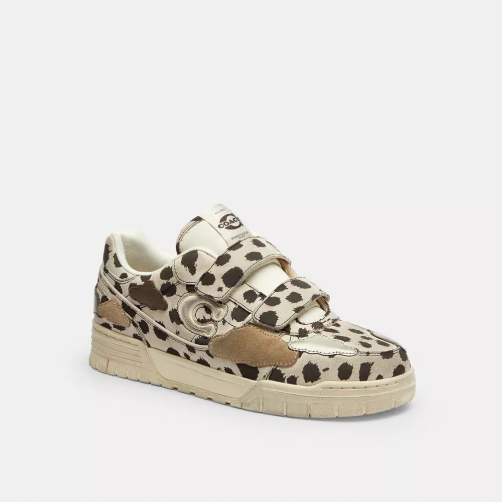 Double Strap Soho Sneaker With Clouds - Dalmation Multi