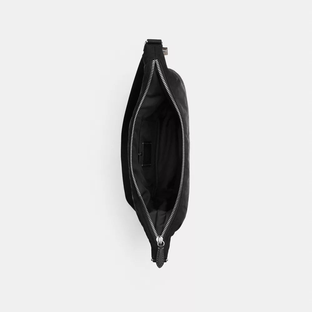 Leon Sling Bag In Signature Nylon Jacquard - Nylon/Black