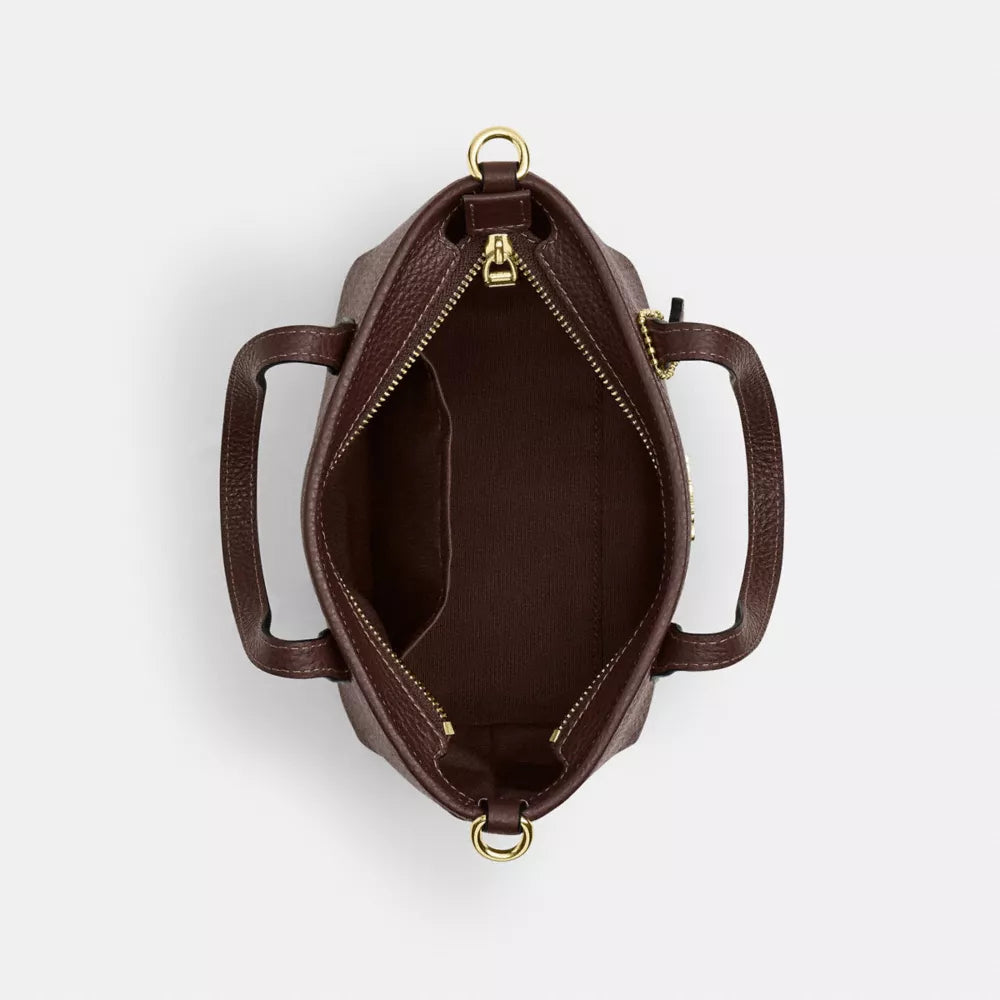 City Mini Tote Bag - Pebbled Leather/Gold/Maple