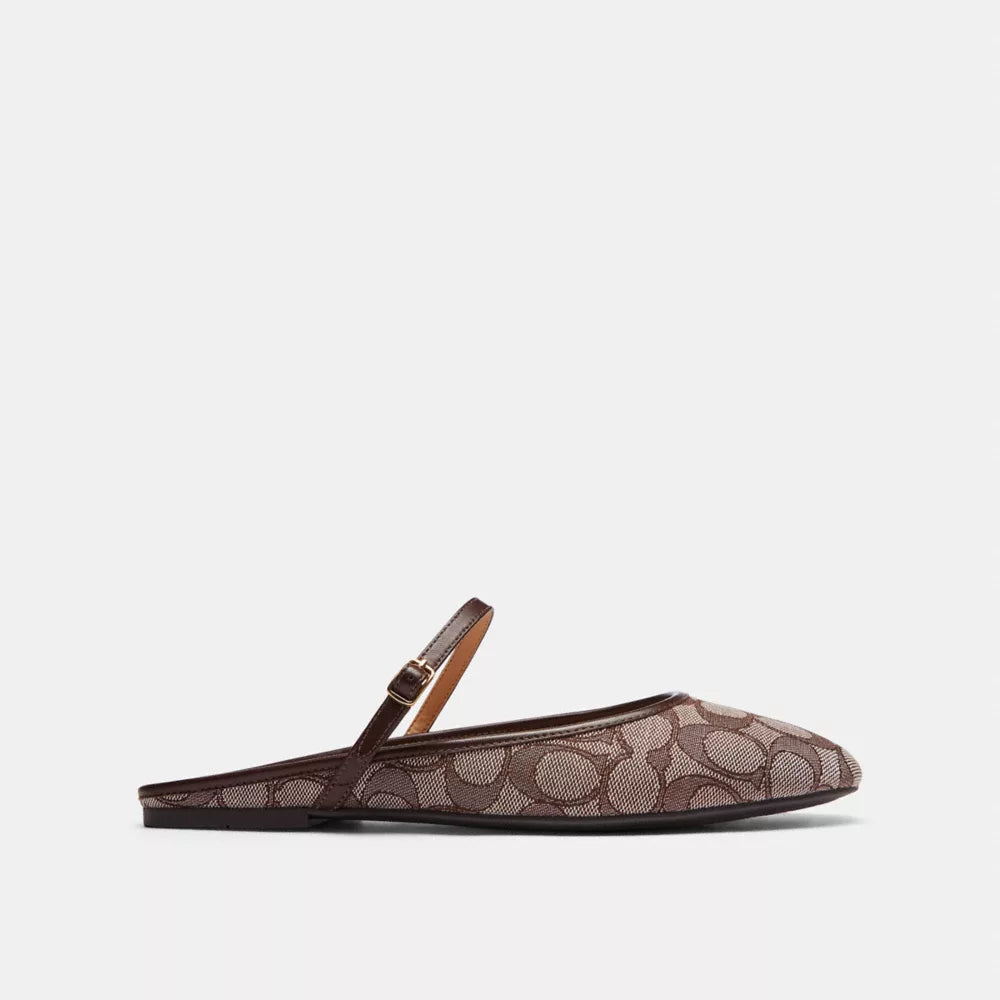 Ballet Mule In Signature Jacquard - Signature Jacquard/Oak/Maple