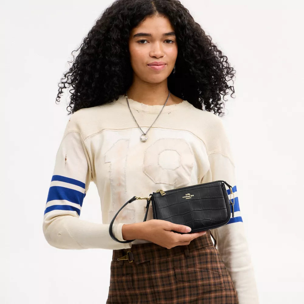 Nolita 19 - Embossed Crocodile/Gold/Black