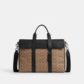 Sullivan Portfolio Brief In Signature Canvas - Signature Canvas/Silver/Tan Black