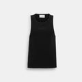 New York Ribbed Tank Top - Black