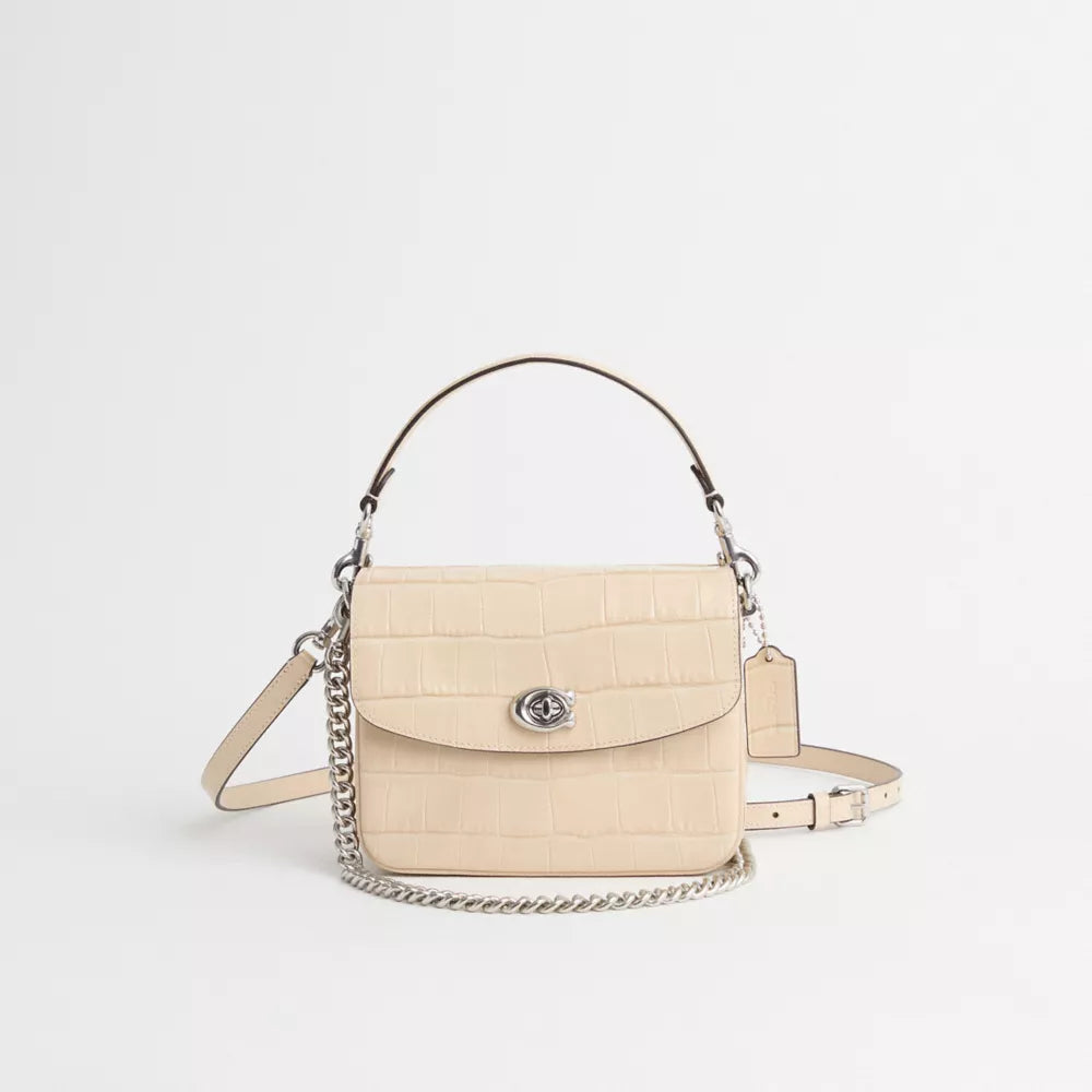Restored Cassie Crossbody Bag 19 - Silver/Ivory