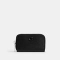 Small Zip Around Card Case - Crossgrain Leather/Black