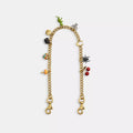 Chain Strap With Charms - Brass/Multi