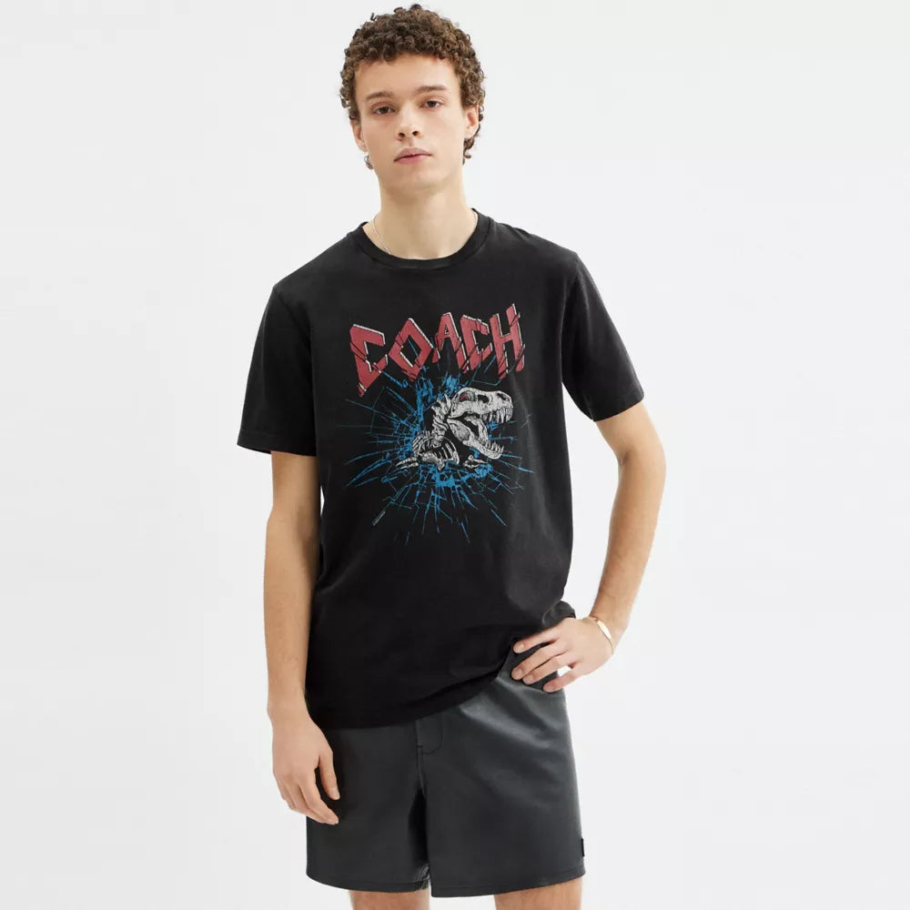 Signature Skeleton Rexy T-Shirt - Black