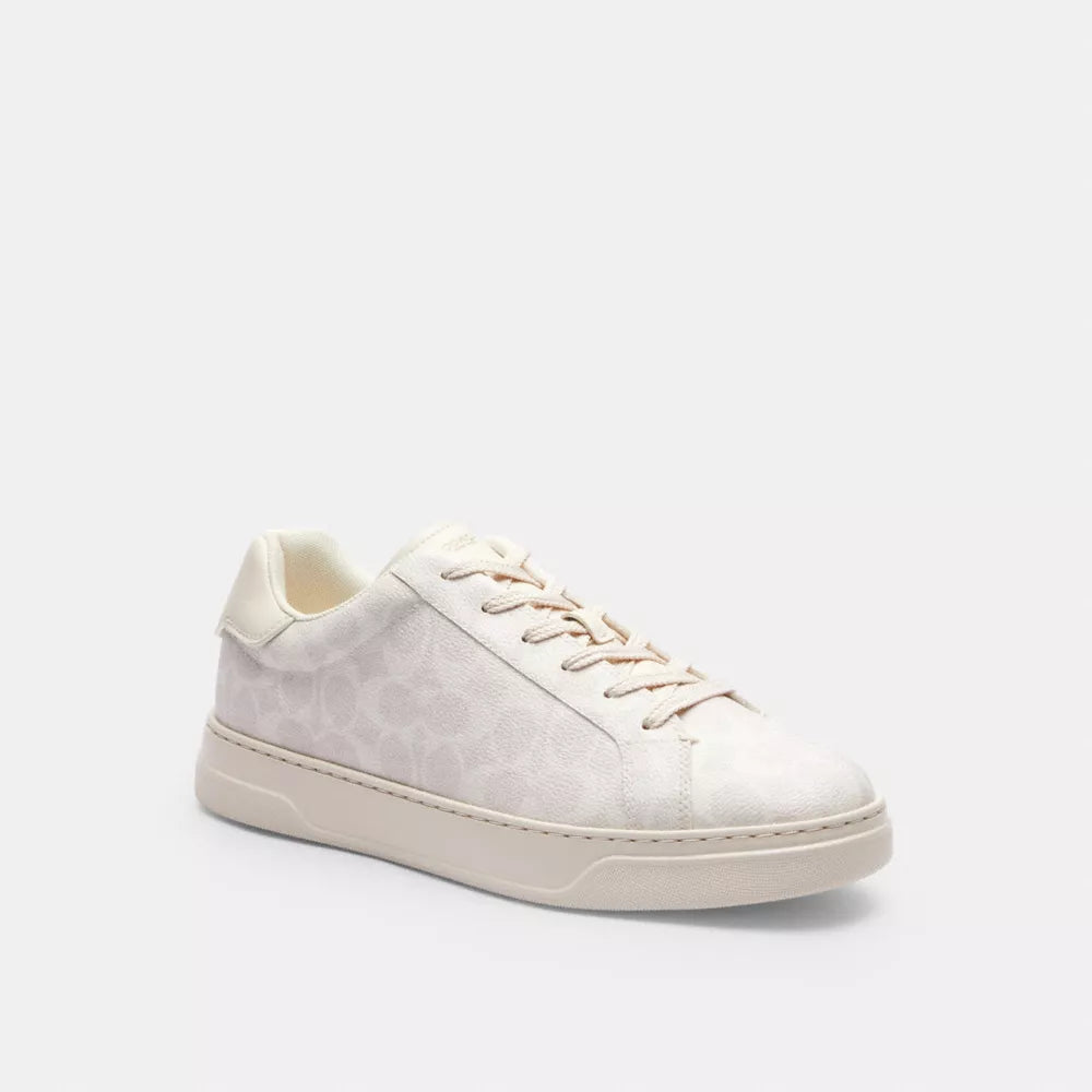 High Line Sneaker In Signature Canvas - Coated Canvas/Off White