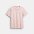 All Over Signature T-Shirt In Organic Cotton - Pink Multi