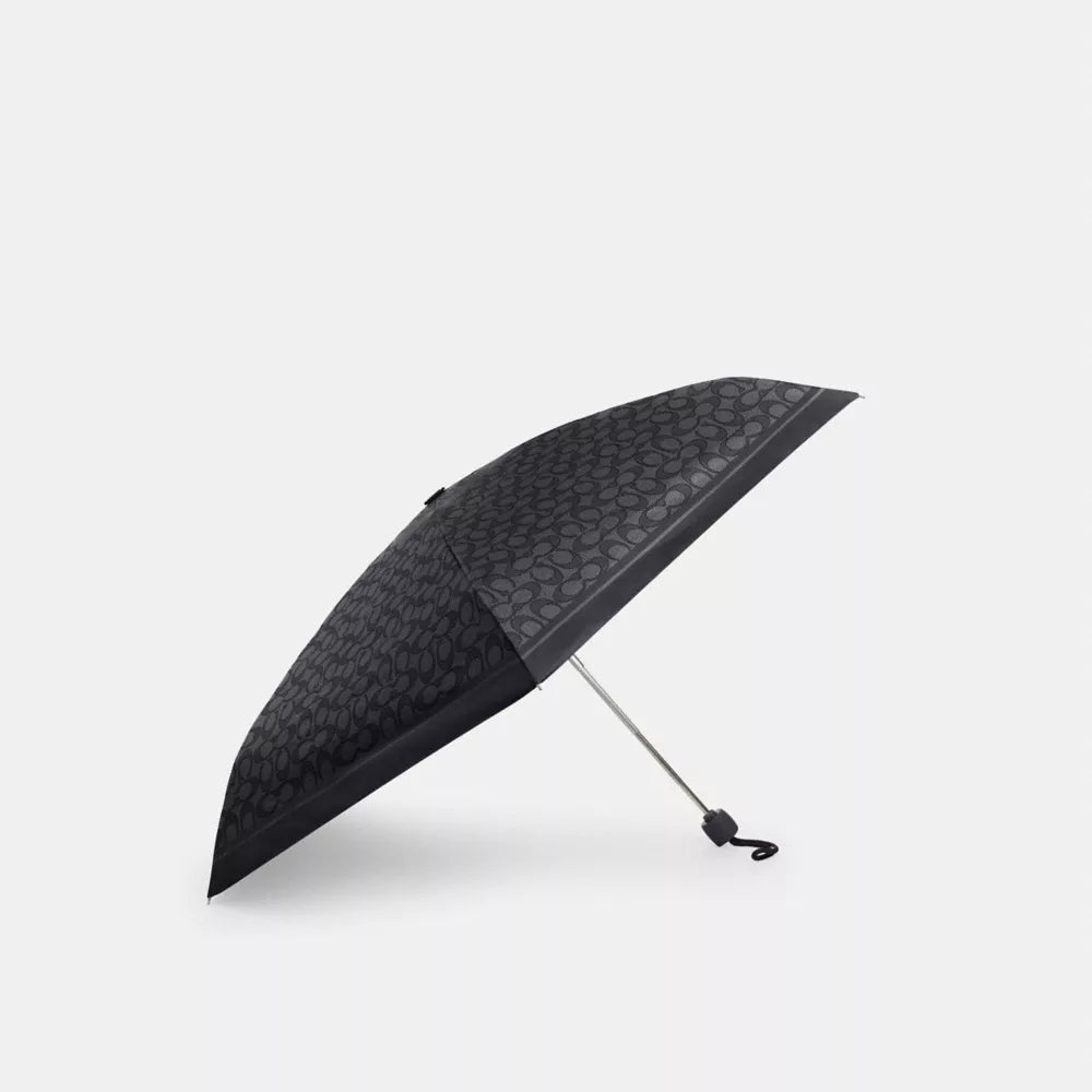 UV Protection Mini Umbrella In Signature Print - Signature/Silver/Graphite