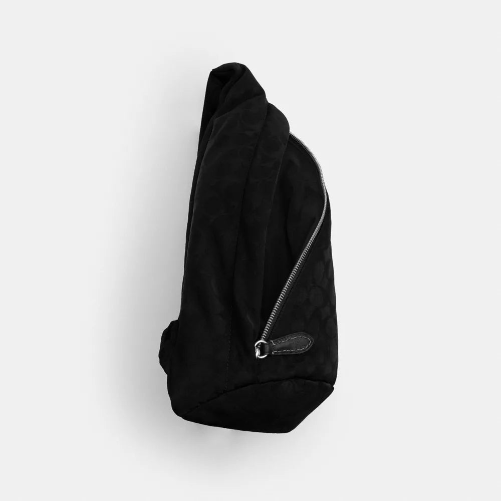 Lachlan Sling In Signature Nylon - Black