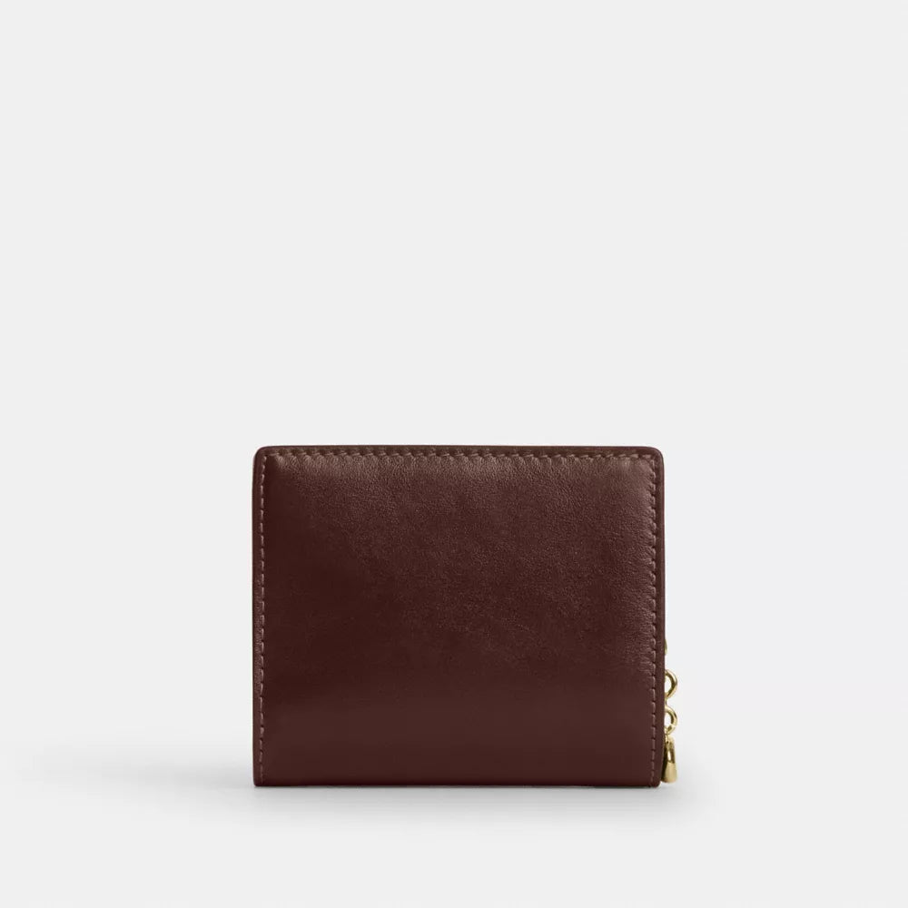Snap Wallet With Charm - Gold/Maple