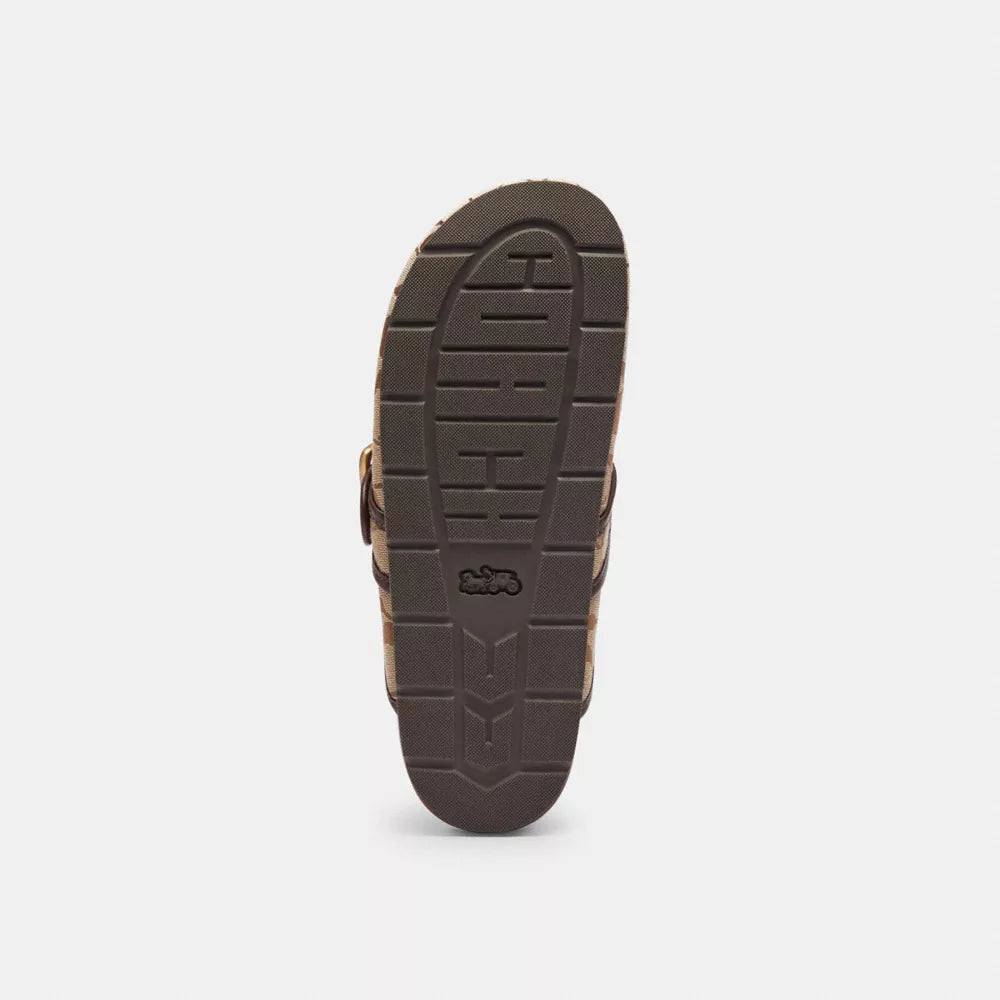 Archival Buckle Clog With Signature Sateen Jacquard - Signature Jacquard/Khaki/Maple