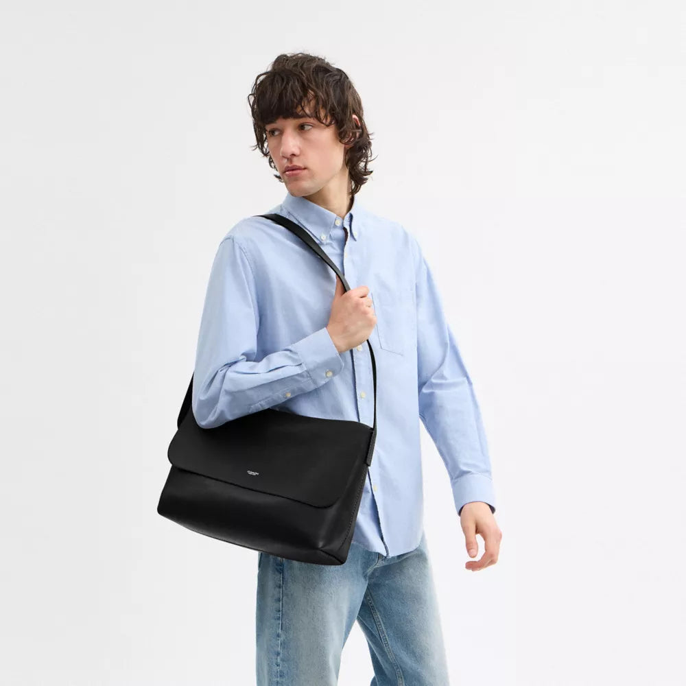 Ludlow Messenger Bag - Natural Grain Leather/Black
