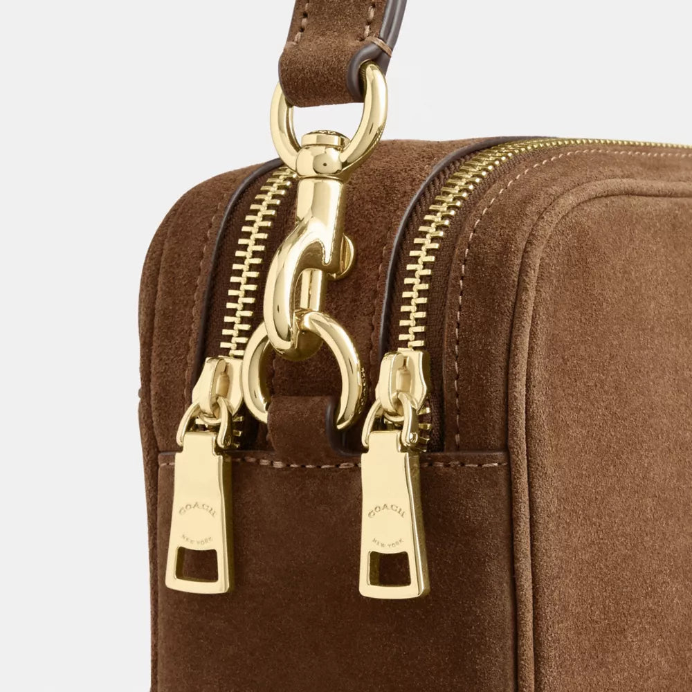 Carey Crossbody Bag - Suede/Im/Cedar
