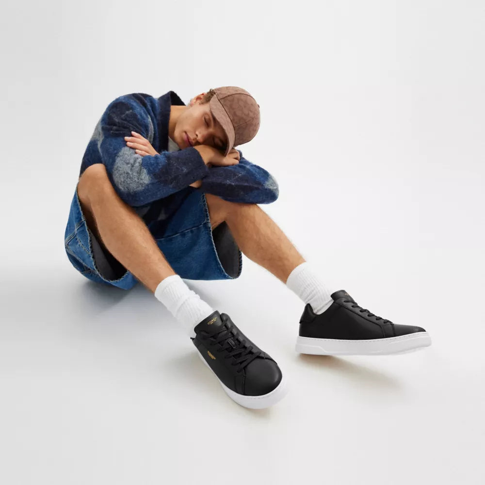 High Line Sneaker - Coated Canvas/Black