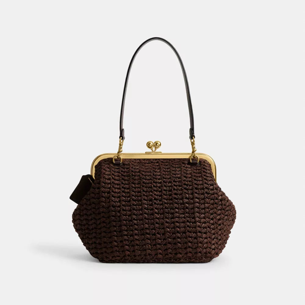 Kisslock Frame Bag 27 - Brass/Maple