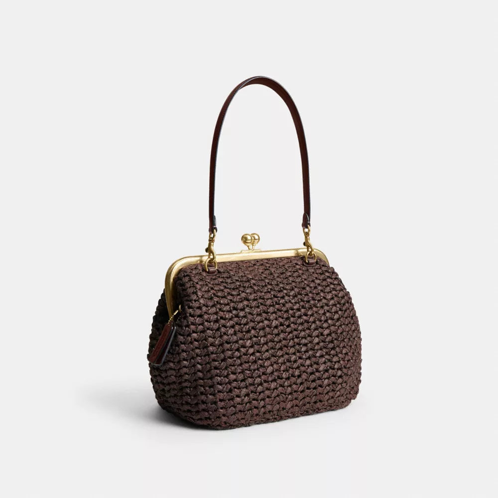 Kisslock Frame Bag 27 - Brass/Maple