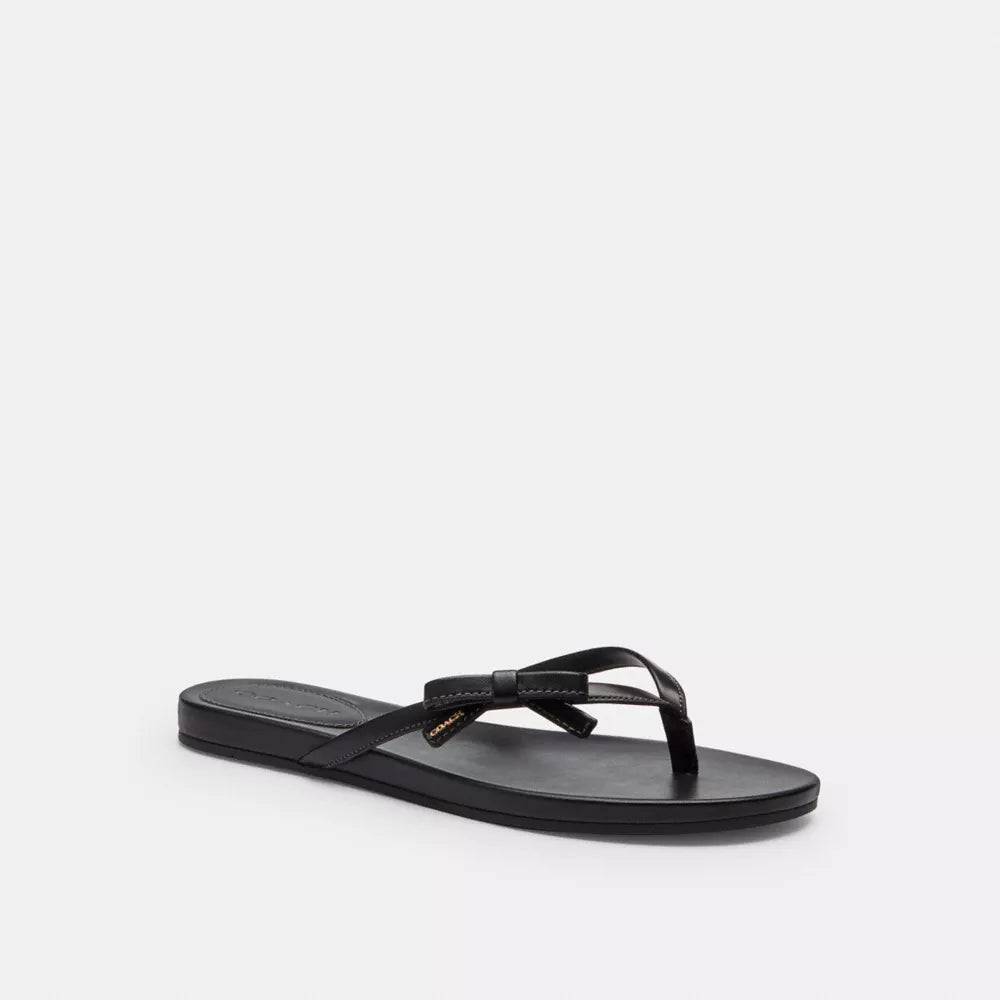 Bow Flip Flop - Black
