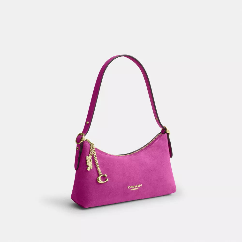 Emeilia Shoulder Bag - Suede/Im/Magenta
