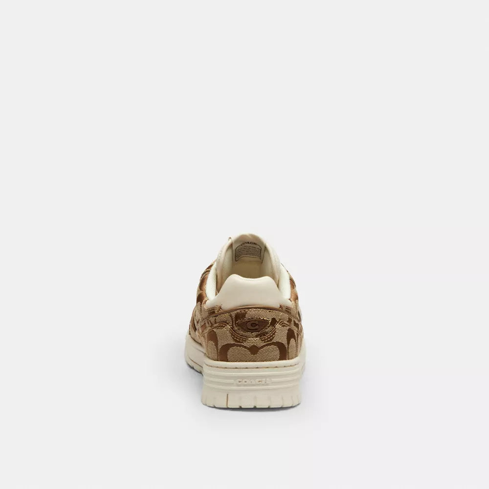 Soho Sneaker In Signature Sateen Jacquard - Chalk Multi