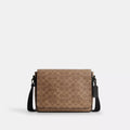 Jack Messenger Bag In Signature Canvas - Signature Canvas/Gunmetal/Tan/Black
