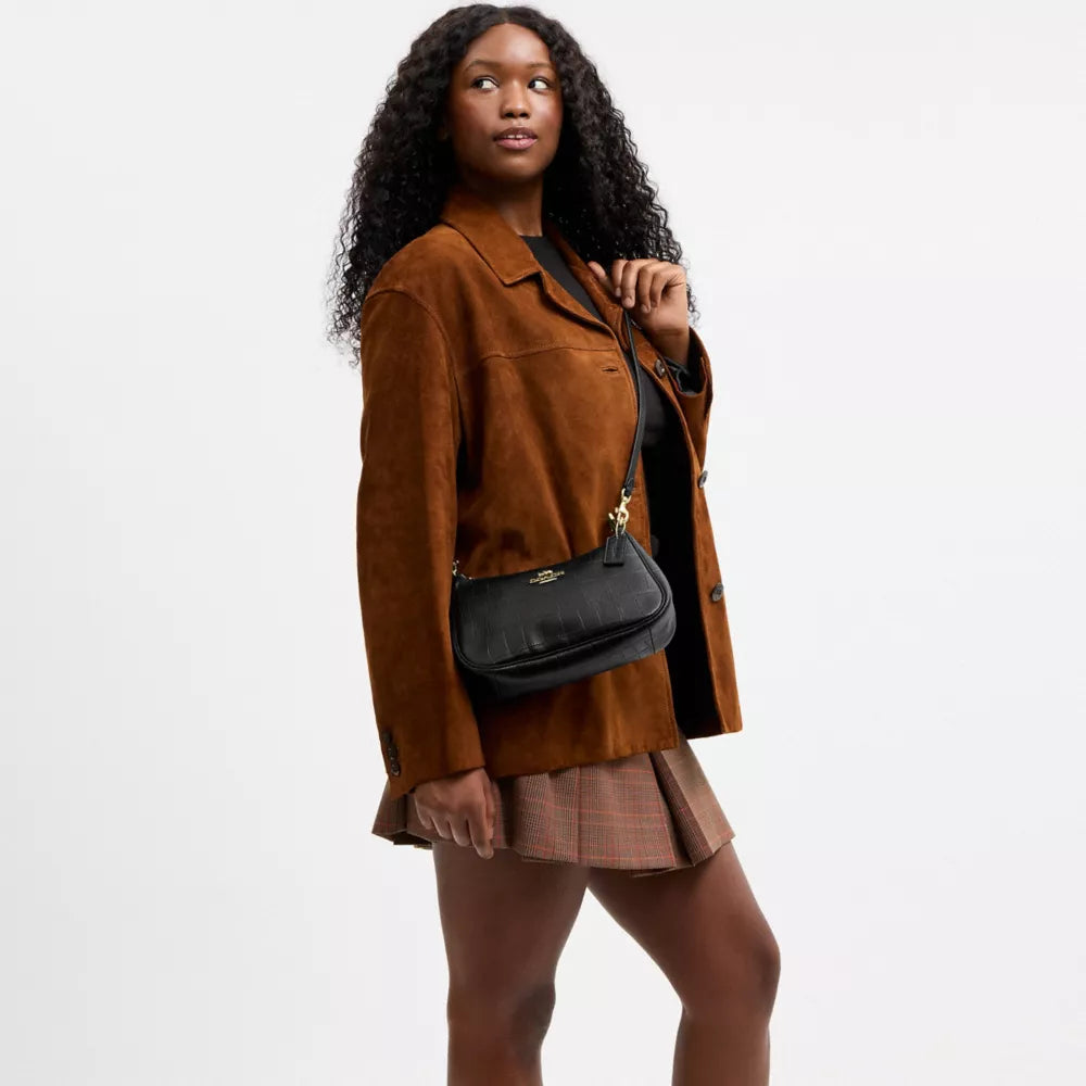 Soft Teri Shoulder Bag - Gold/Black