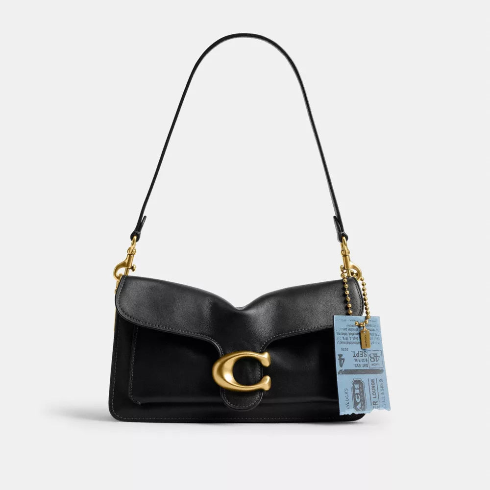 Turnlocks Concert Ticket Bag Charm - Brass/Indigo