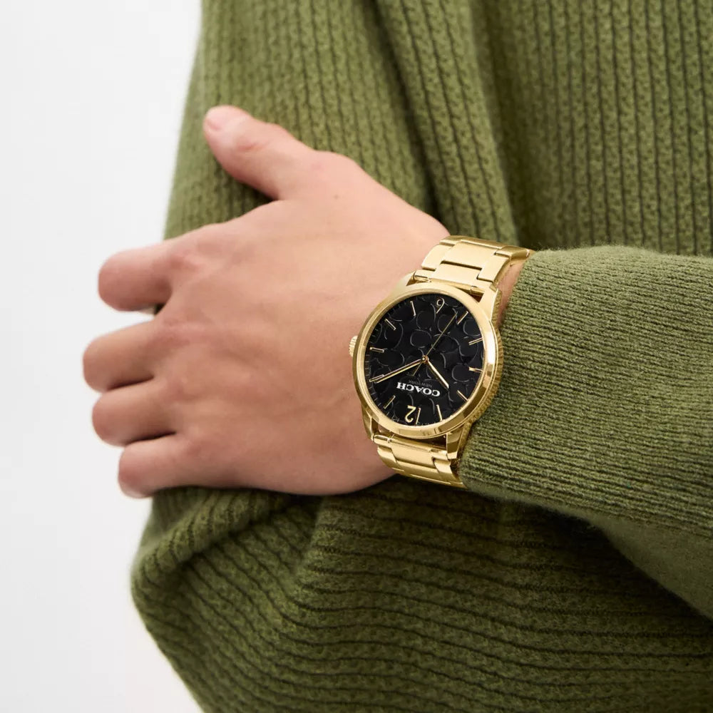 Keane Watch Gift Set, 39MM - Gold/Black