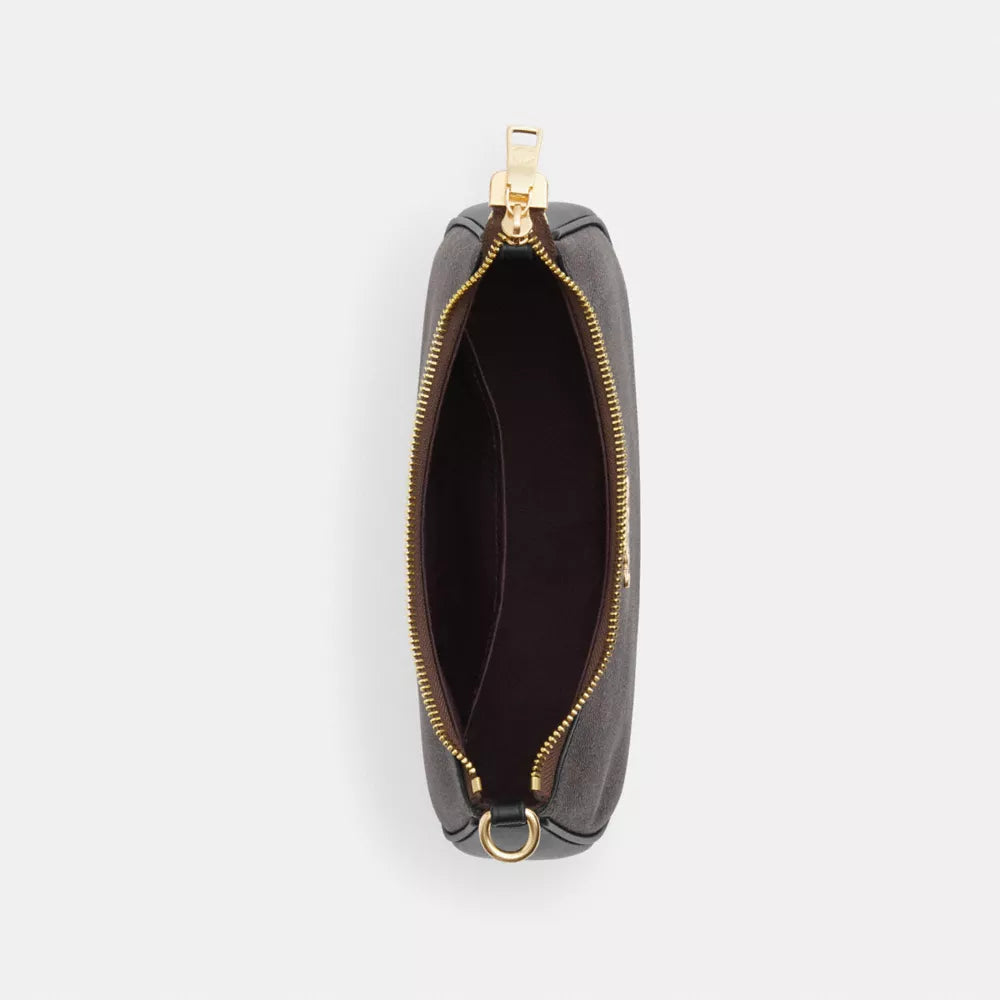 Teri Shoulder Bag In Signature Canvas - Gold/Walnut/Black