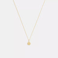 Signature Pavﾨﾦ Coin Pendant Necklace - Gold