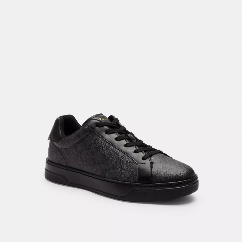 High Line Sneaker In Signature Canvas - Graphite/Black