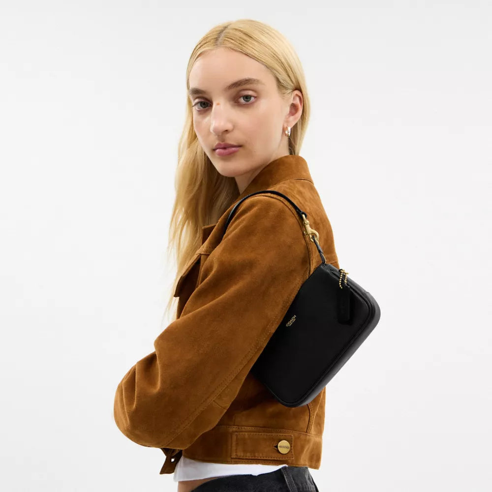 Plaza Bag 18 - Natural Grain Leather/Brass/Black