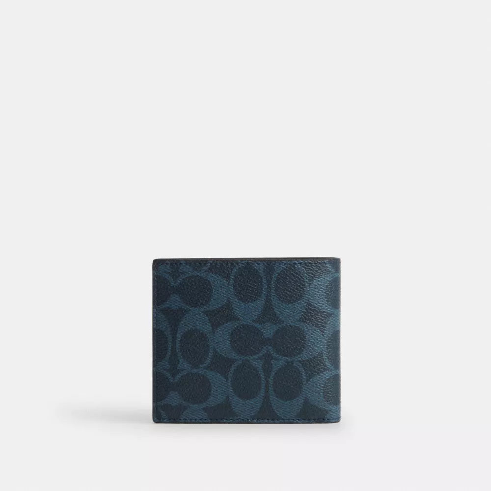 Id Billfold Wallet In Signature Canvas - Ink Blue
