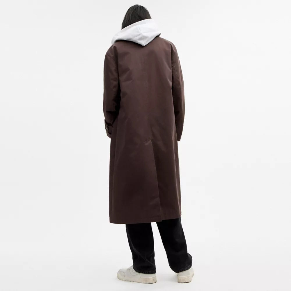 Twill Balmacaan - Dark Brown