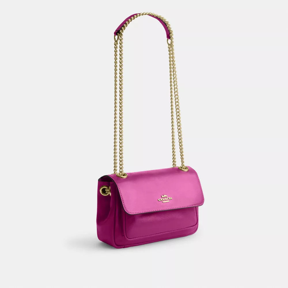 Elodie Crossbody Bag 18 - Crinkle Leather/IM/Magenta