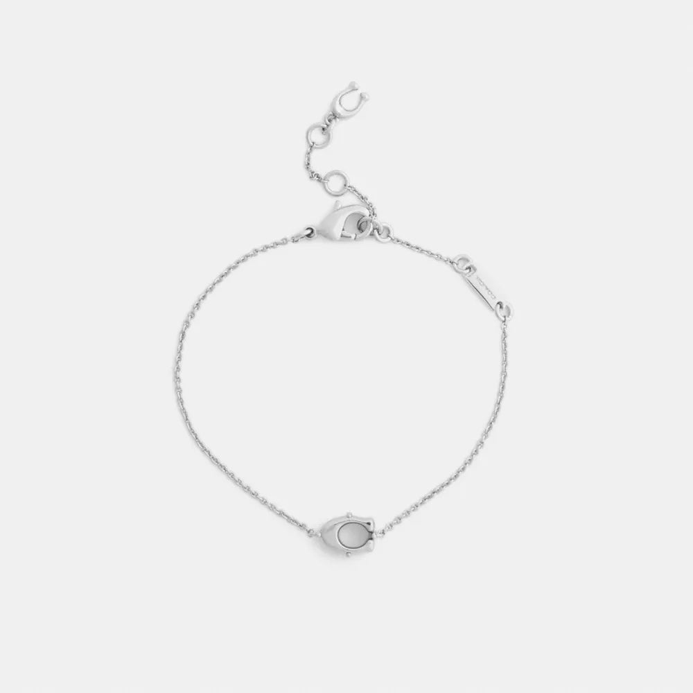 Signature Solitaire Linear Bracelet - Silver
