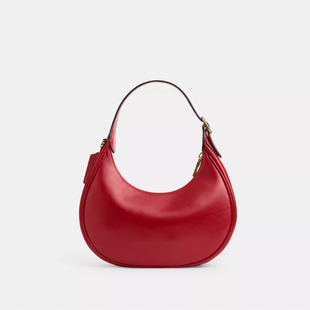 Emily Shoulder Bag - Crinkle Leather/Gold/Poppy