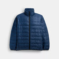 Lightweight Down Jacket In Recycled Polyester - Washed Navy