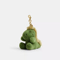 Little Rexy Bag Charm In Shearling - Shearling/Brass/Multi