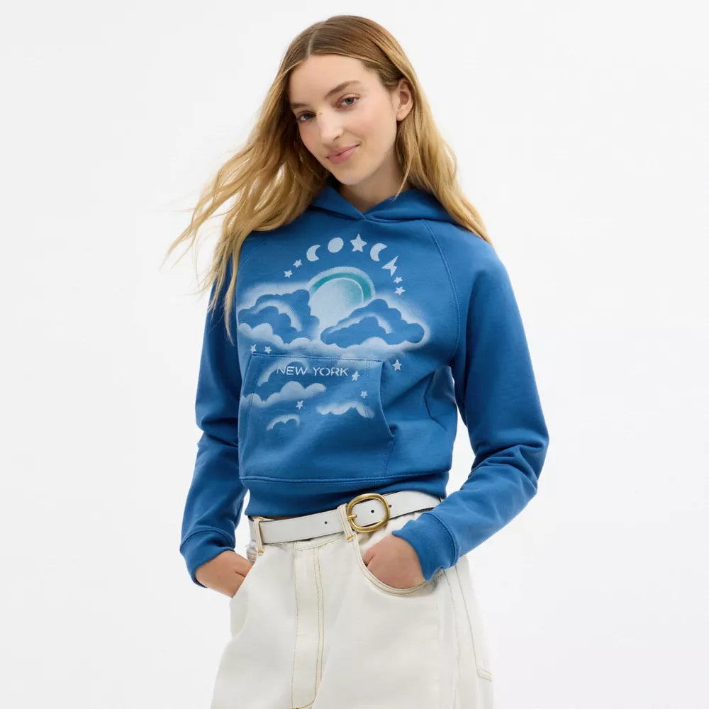 Airbrush Hoodie - Blue
