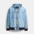Signature Denim Zip Jacket - Medium Wash